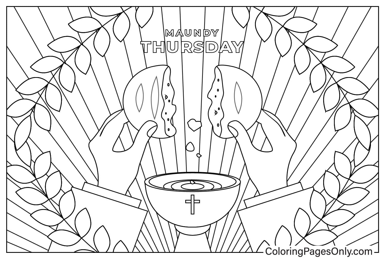 Maundy Thursday Coloring Page - Free Printable Coloring Pages