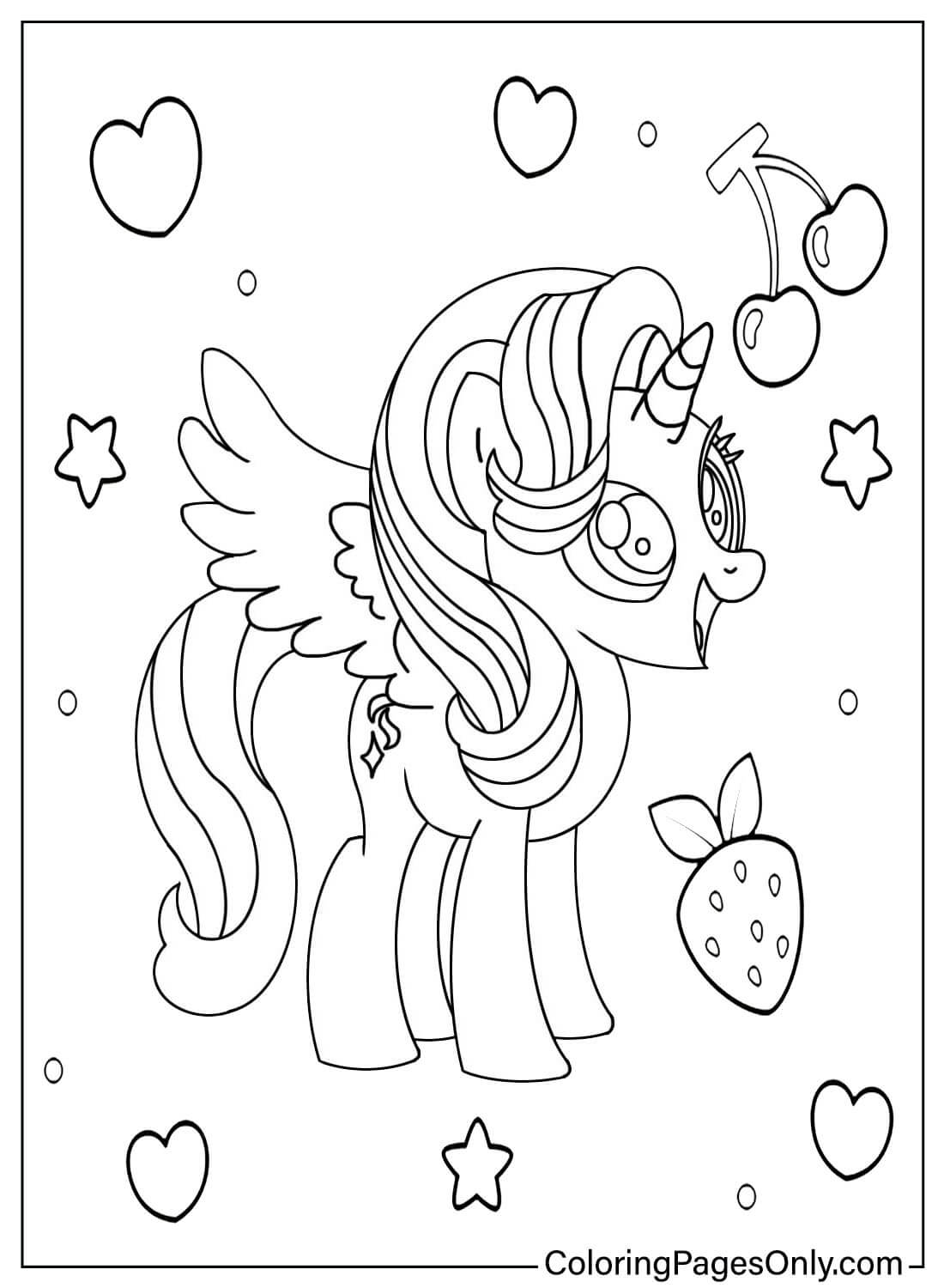 My Little Pony Starlight Glimmer Coloring Page from Starlight Glimmer