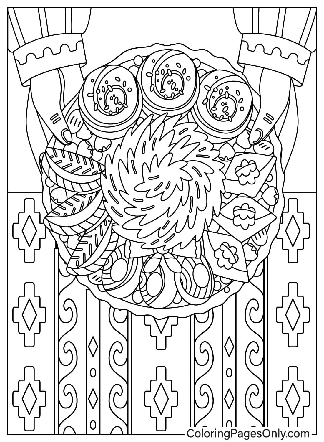 Nowruz Day Food Coloring Page from International Nowruz Day