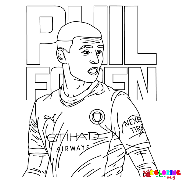 Coloriages Phil Foden