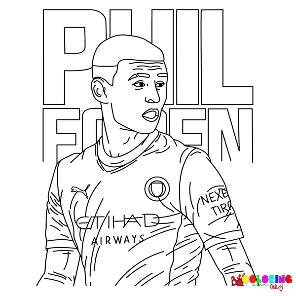 Disegni da colorare di Phil Foden