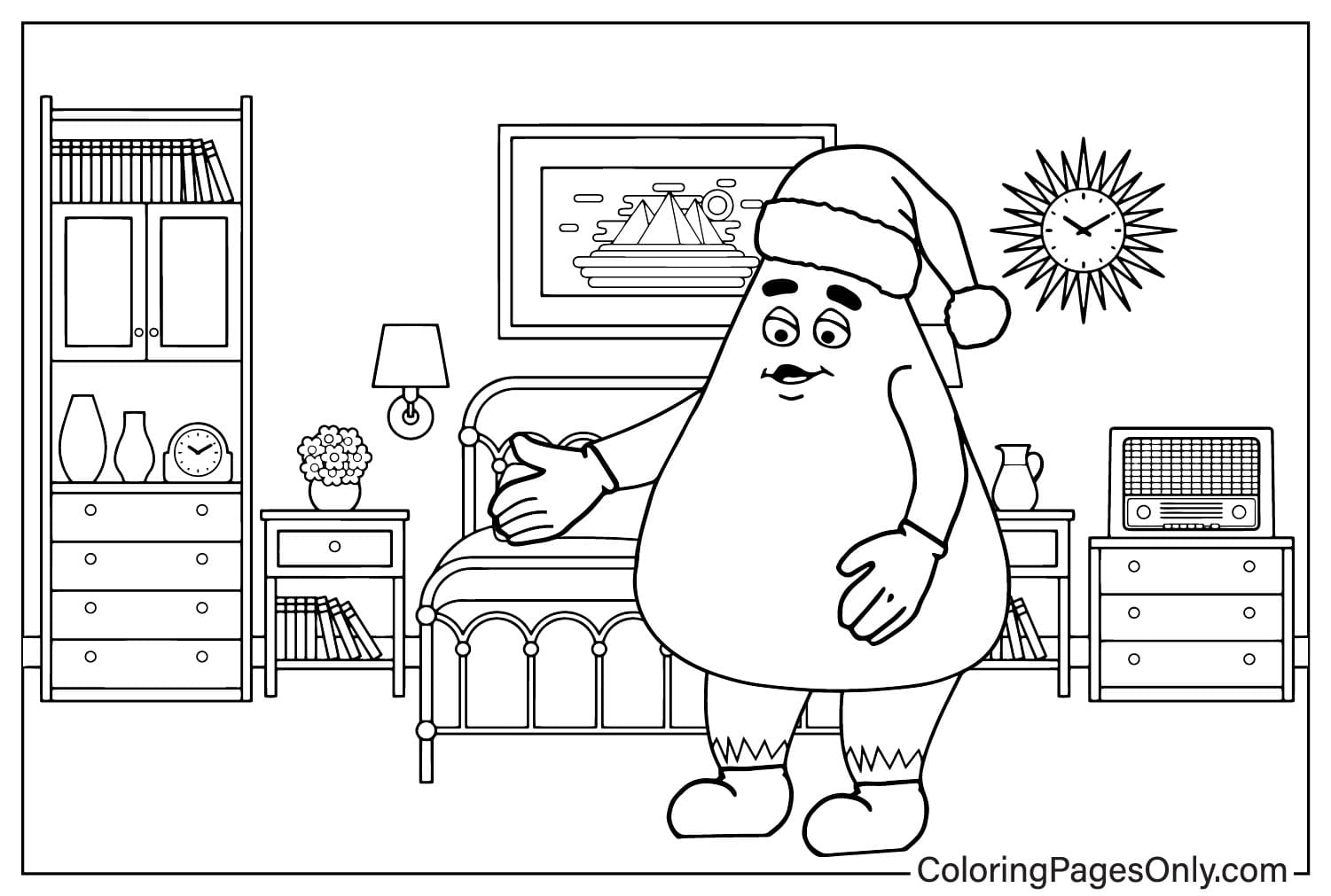 Pictures Grimace Coloring Page from Grimace