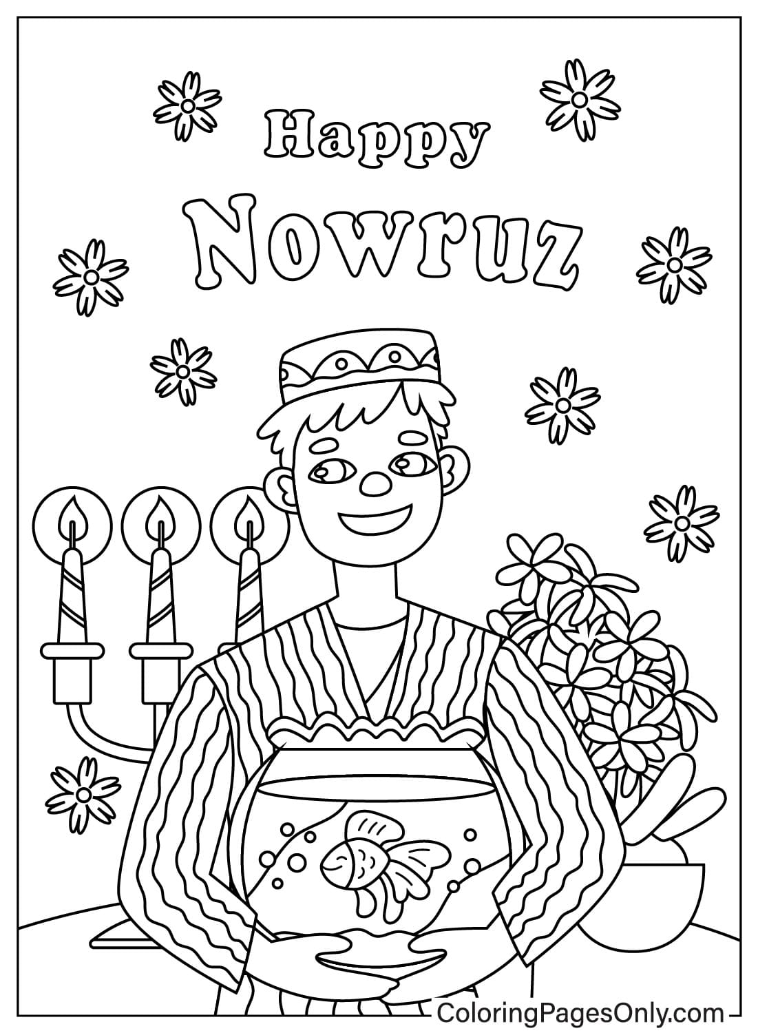 Immagini Giornata internazionale del Nowruz Pagina da colorare dalla Giornata internazionale del Nowruz