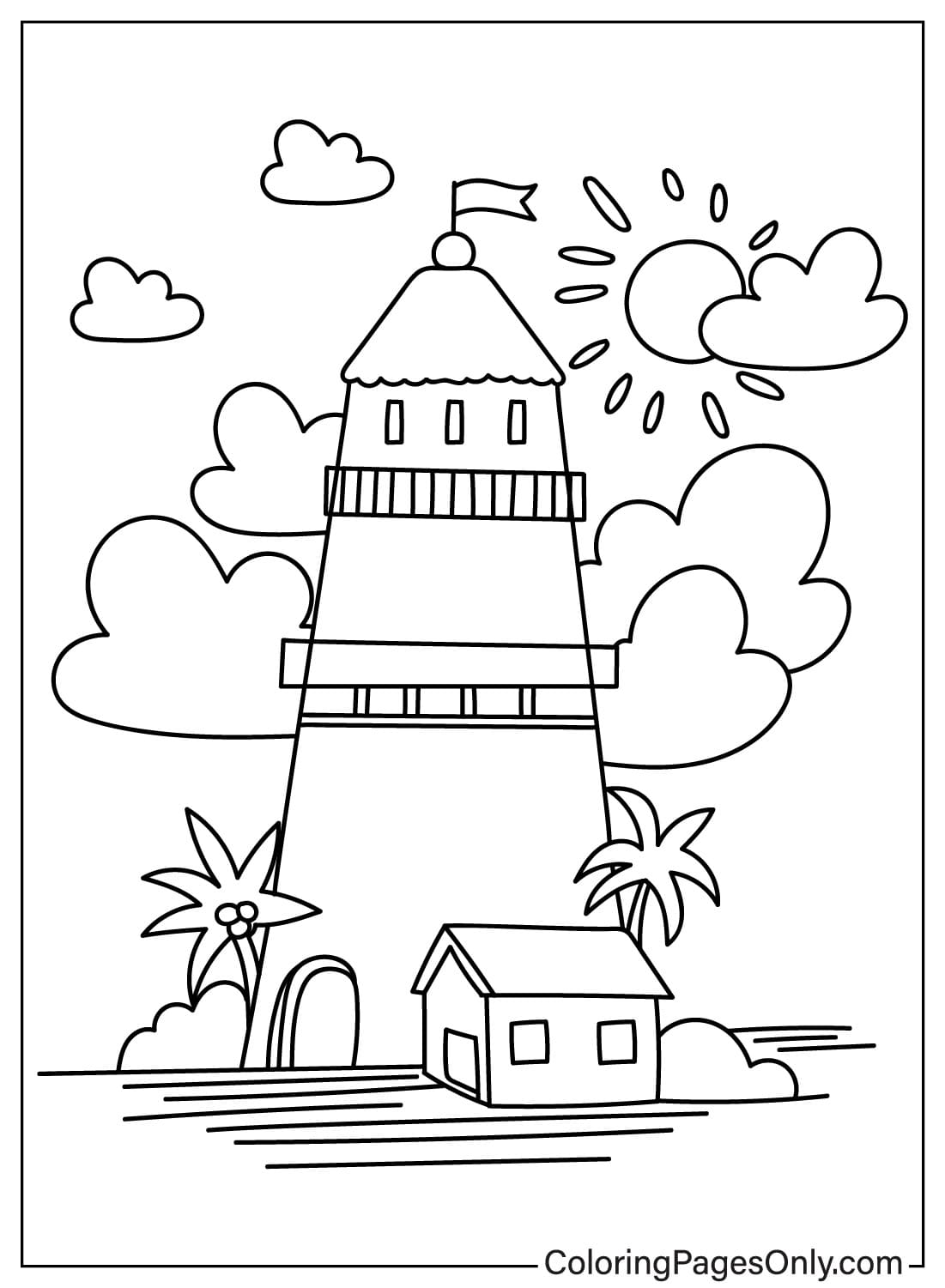 Images Coloriage Phare de Phare