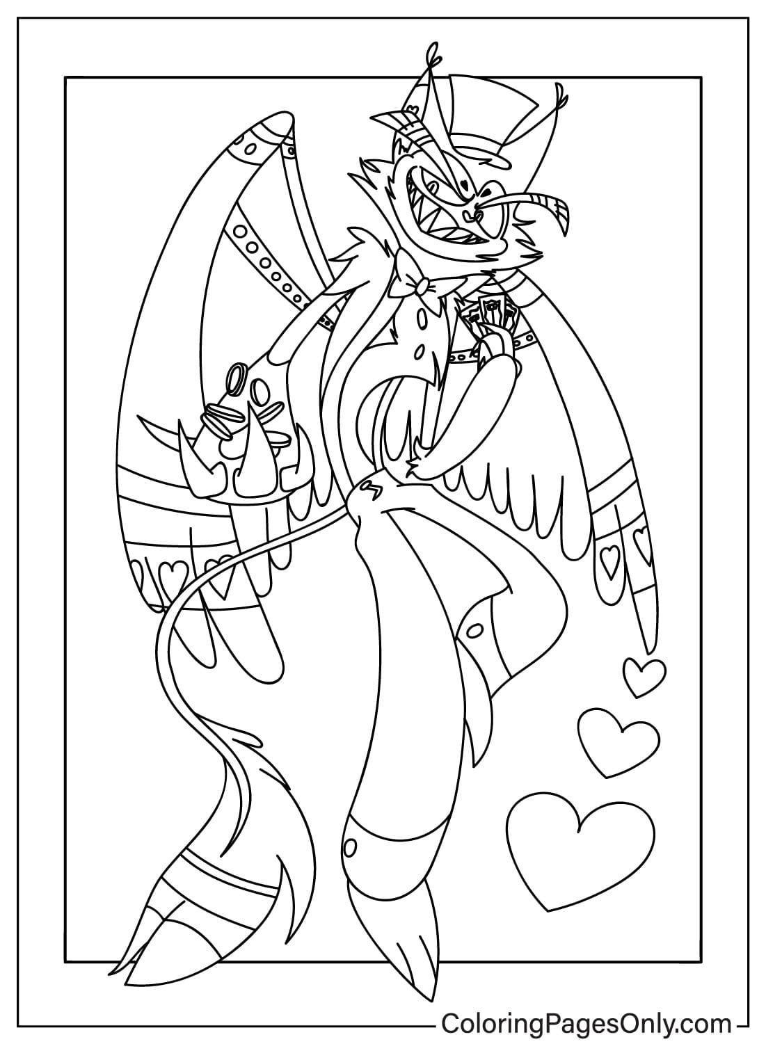 Printable Husk Coloring Page from Husk