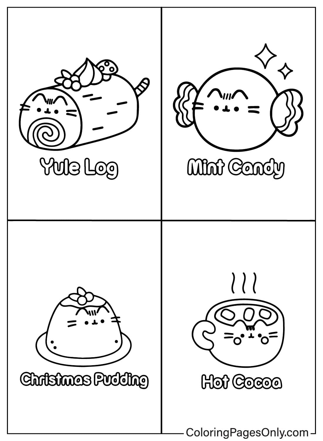 Pusheen Cat Coloring Pages Christmas 2025 Pusheen Cat Coloring Pages Christmas 2025