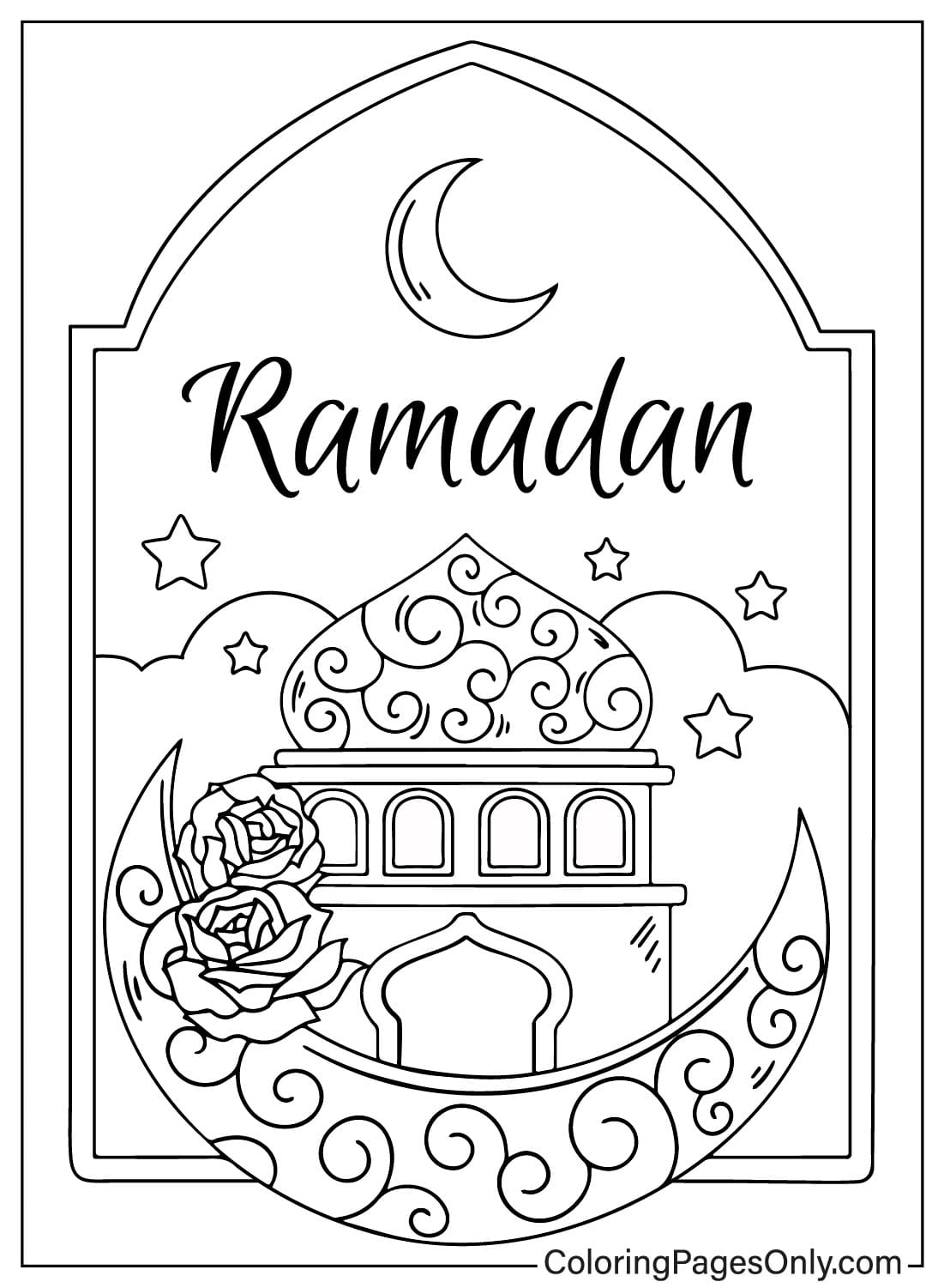 Página para colorear de Ramadán JPG de Ramadán