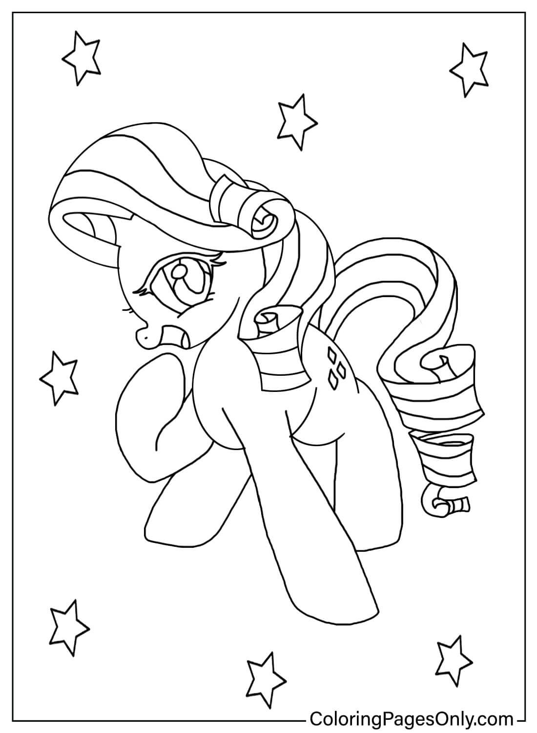 Rarity Coloring Page Printable from Rarity