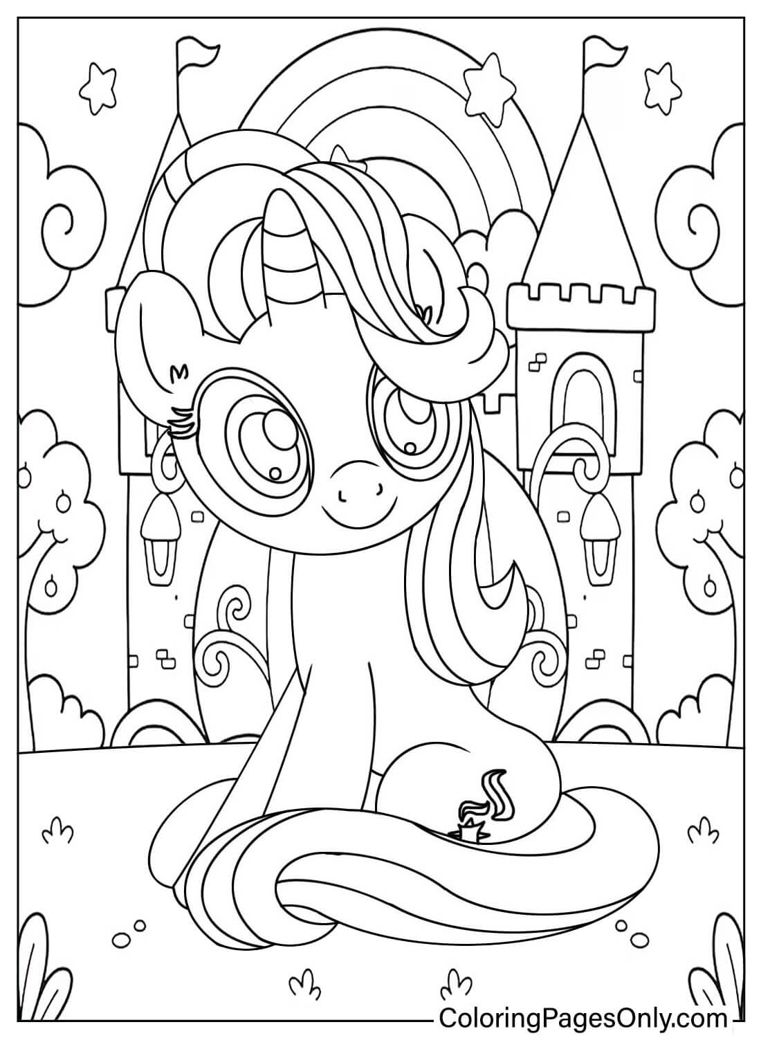Starlight Glimmer Coloring Page Free from Starlight Glimmer