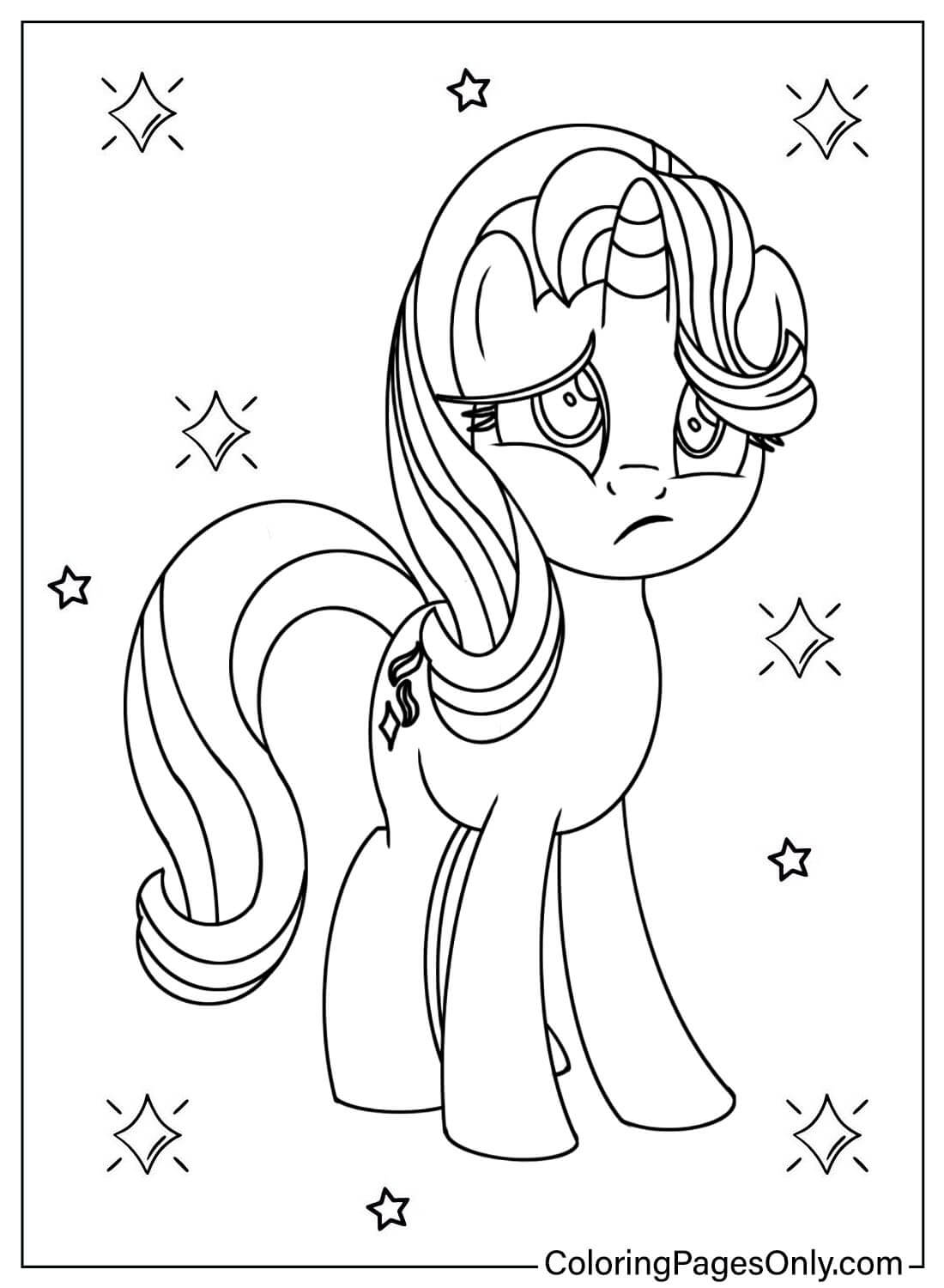 Starlight Glimmer My Little Pony Coloring Page from Starlight Glimmer