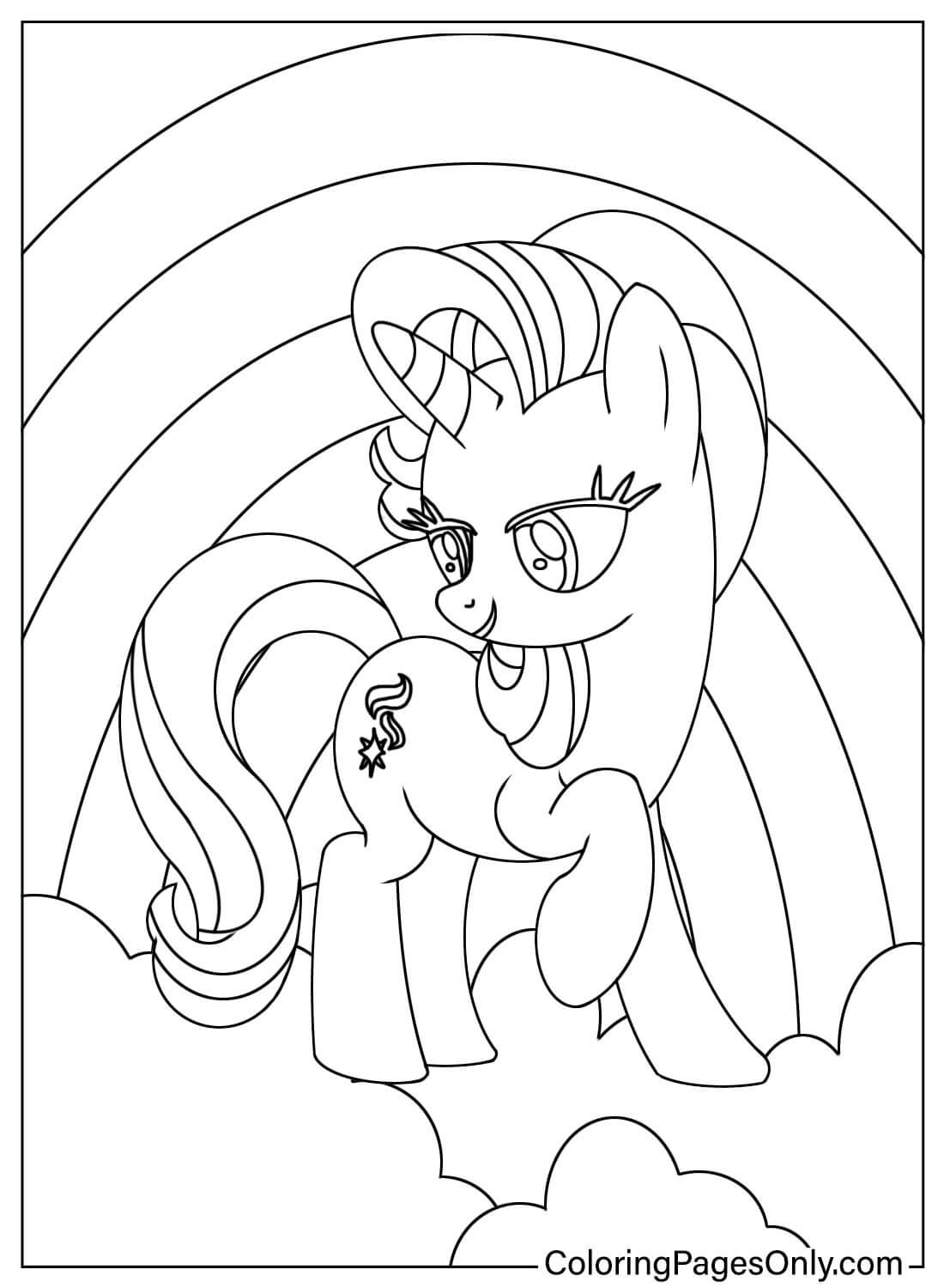 Starlight Glimmer Pony Coloring Page from Starlight Glimmer