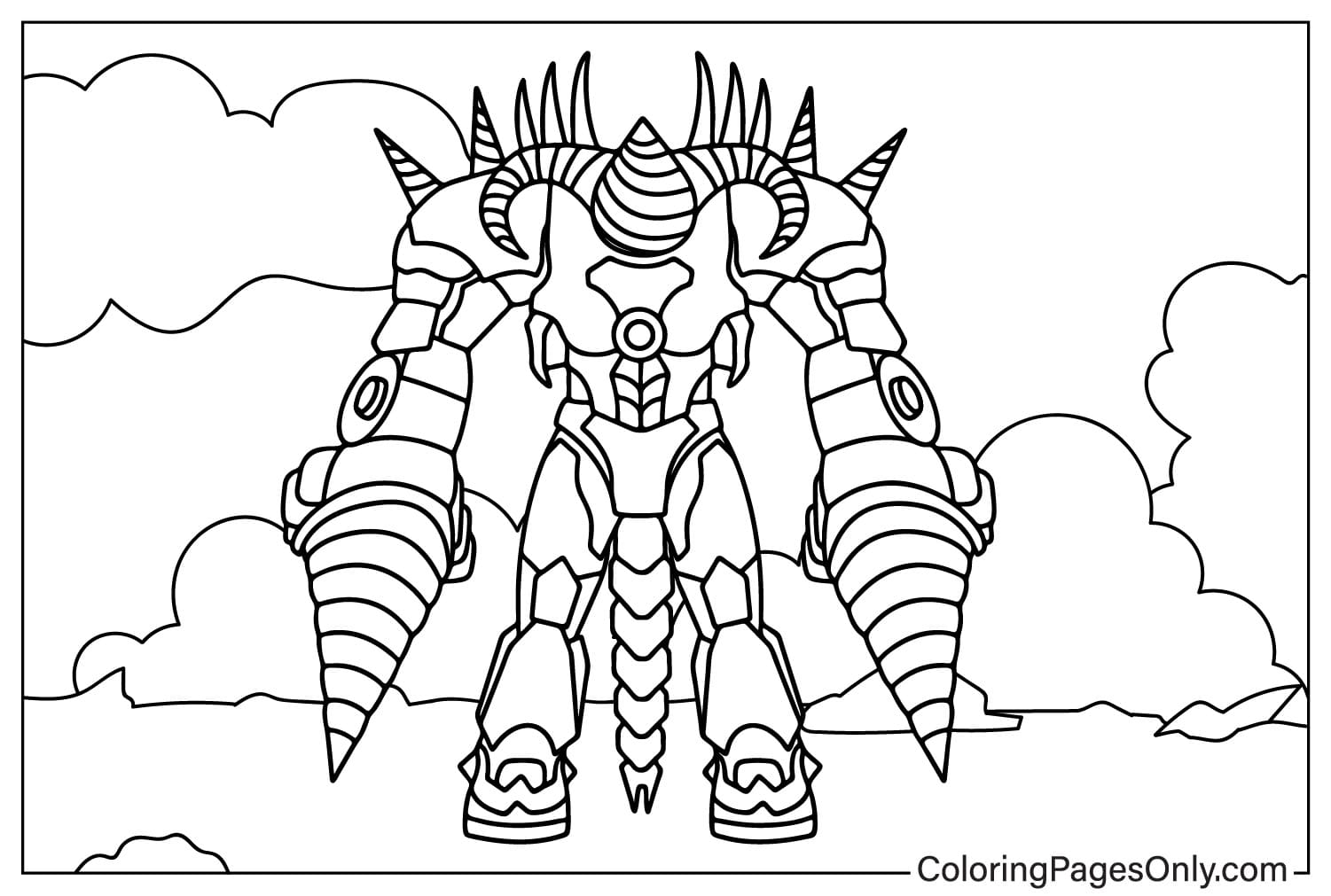 Upgraded Titan Drill Man Free Coloring Page - Free Printable Coloring Pages