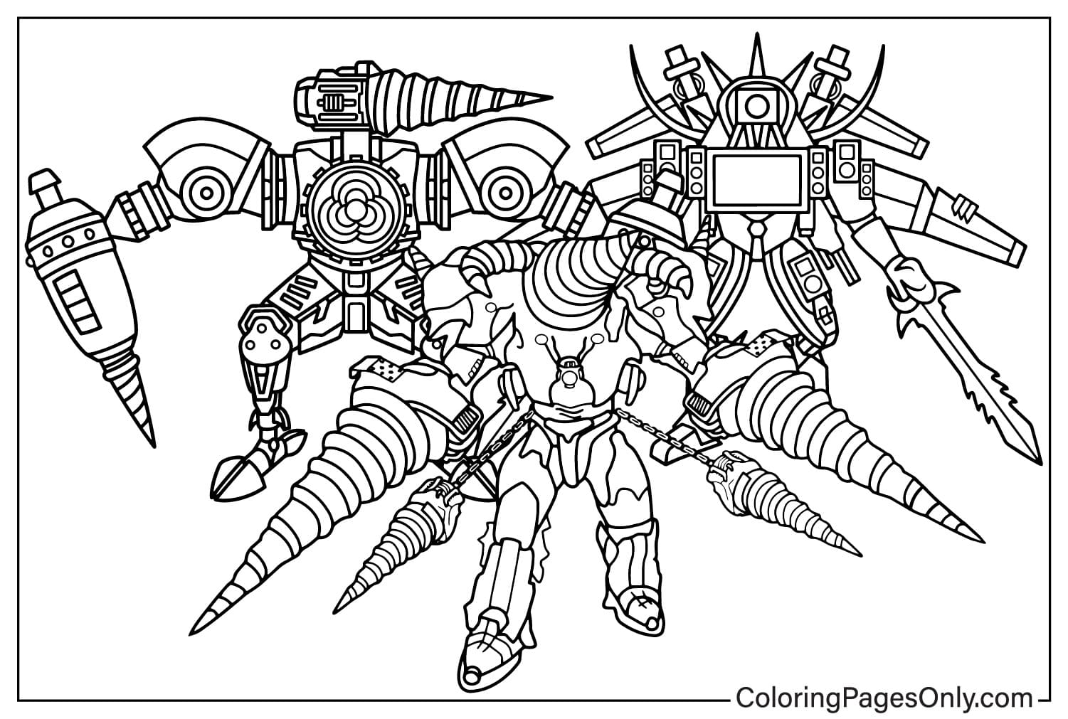 Opgewaardeerde Titan Drill Man, Titan Drill Man, opgewaardeerde Trititan naar kleur van opgewaardeerde Titan Drill Man