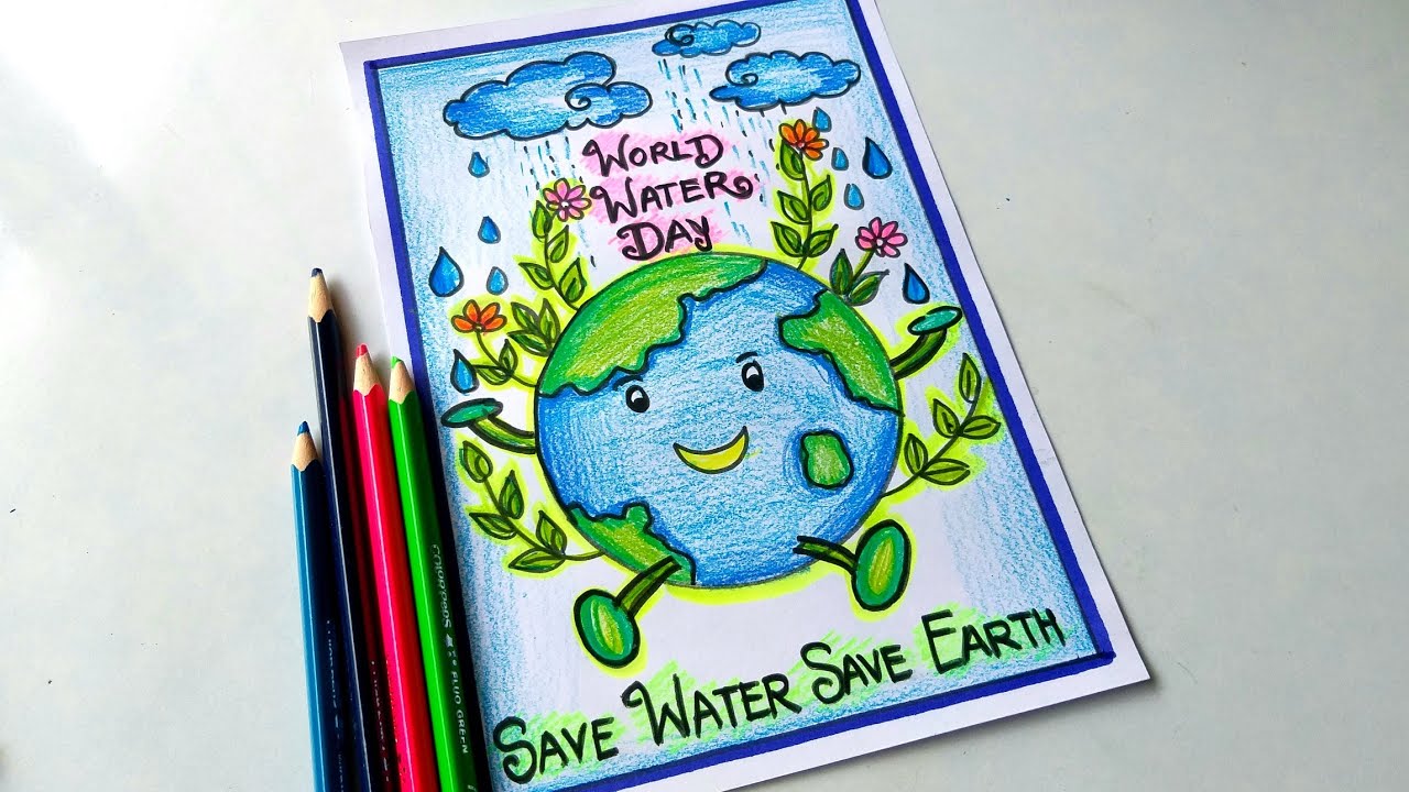 Manualidades para colorear del día mundial del agua 3