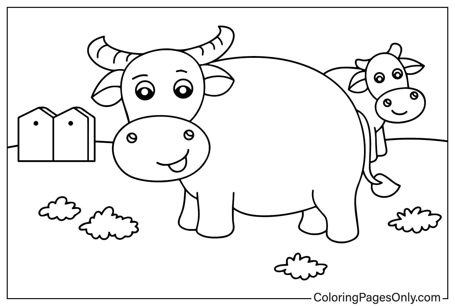 Búfalos en la granja de Farm Animal