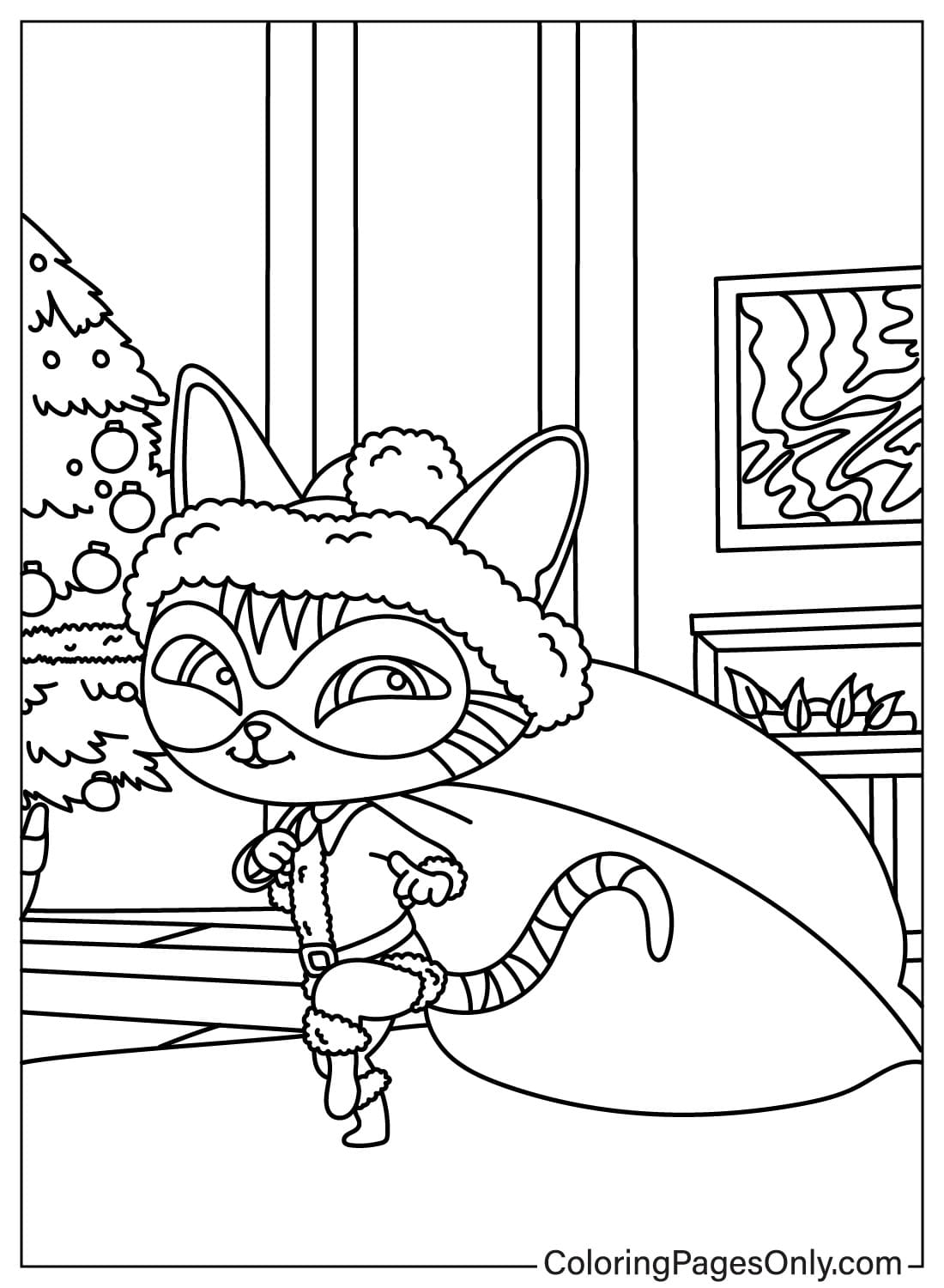 Cat Burglar يسرق الأشياء خلال موسم عيد الميلاد من SuperKitties