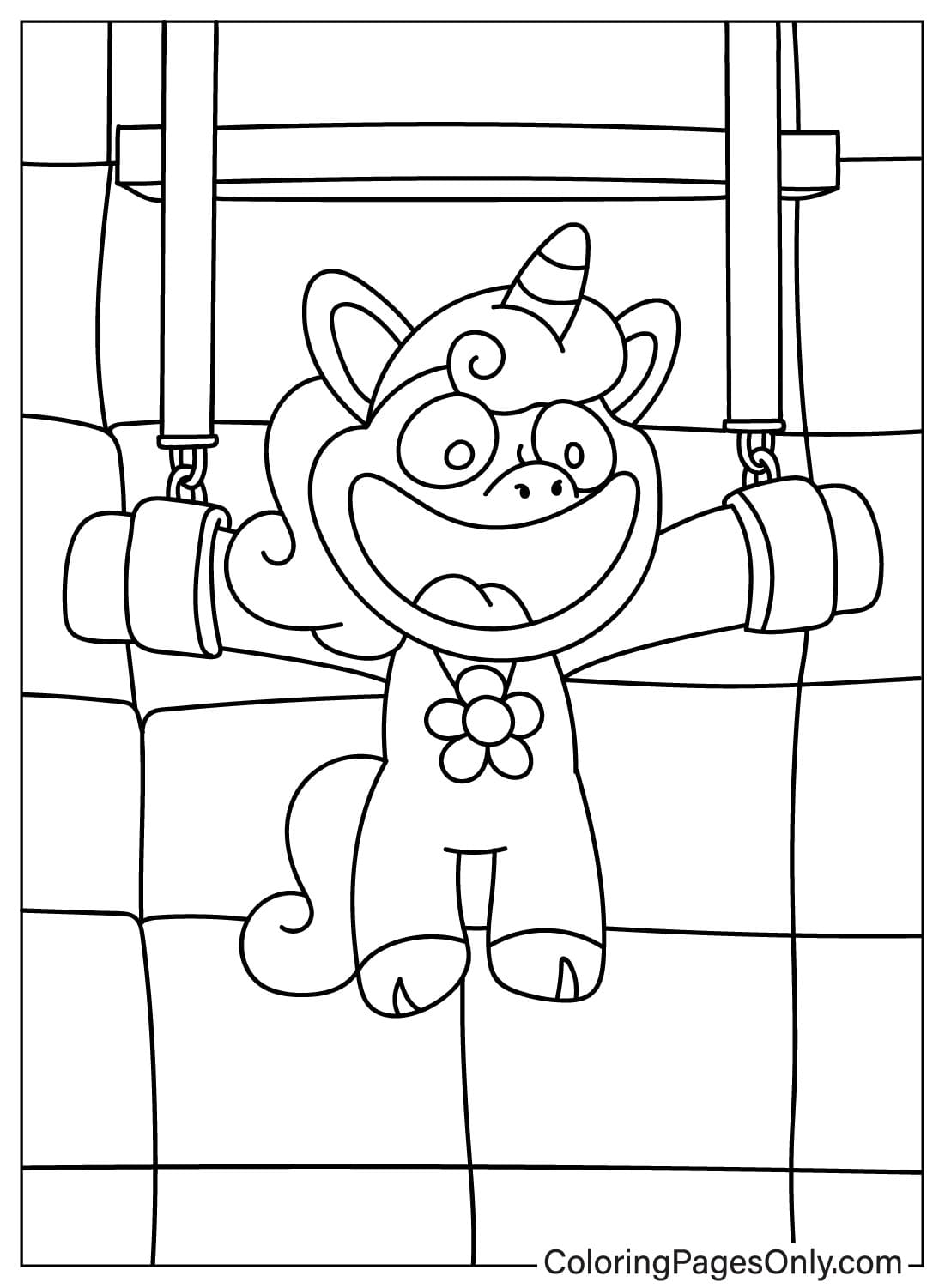 CraftyCorn Coloring Page Hanging on the Wall from CraftyCorn