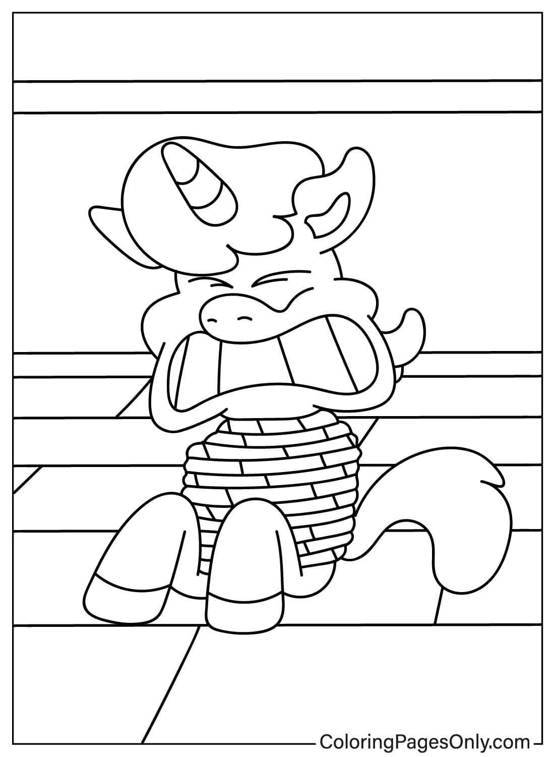 CraftyCorn Tied Up Coloring Sheet for Kids from CraftyCorn