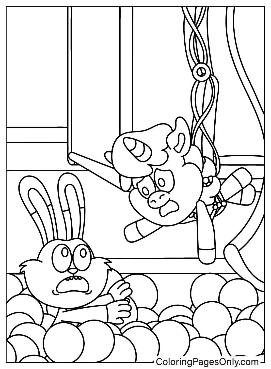CraftyCorn with Hoppy Hopscotch Coloring Page from CraftyCorn