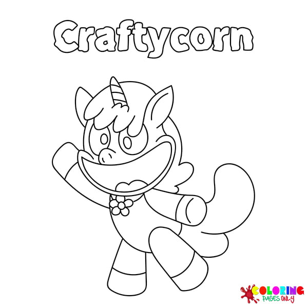 Desenhos para colorir CraftyCorn