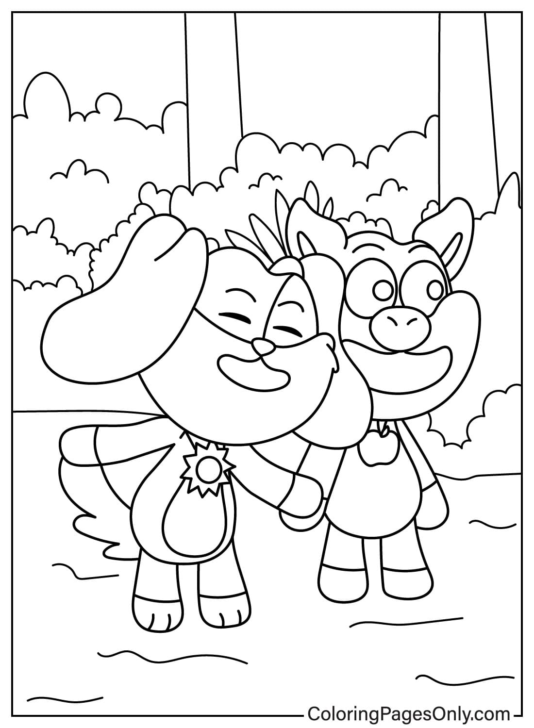 DogDay, PickyPiggy Coloring Page from DogDay