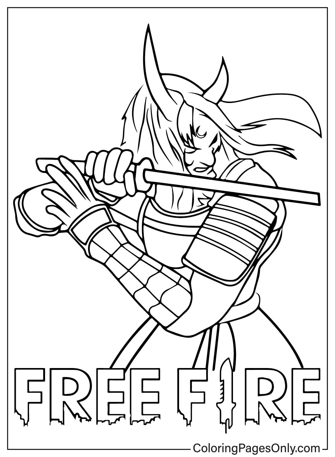 Elite Pass Zombie Samurai Bundle from Free Fire