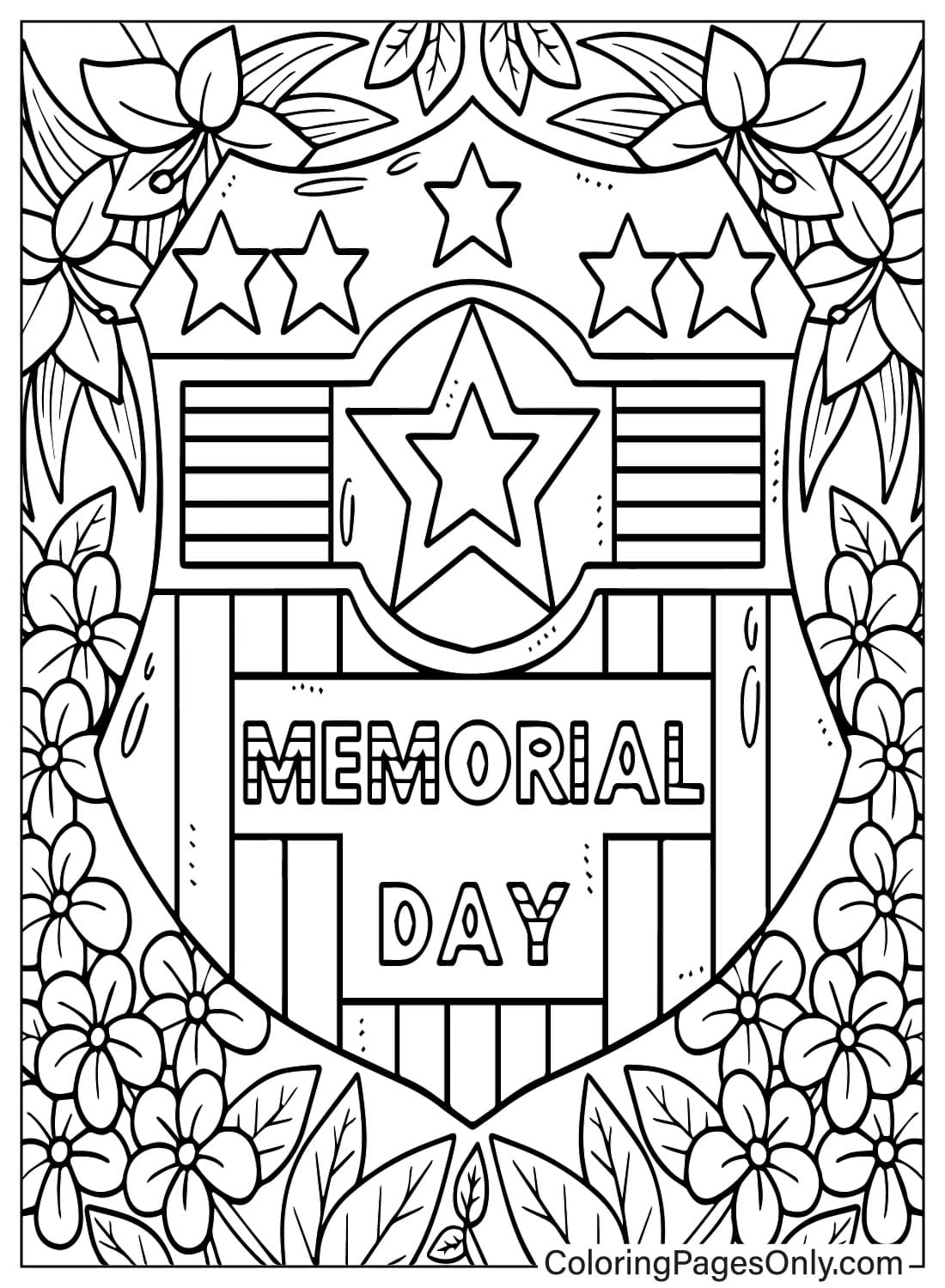 Bloemenkrans Memorial Day vanaf Memorial Day