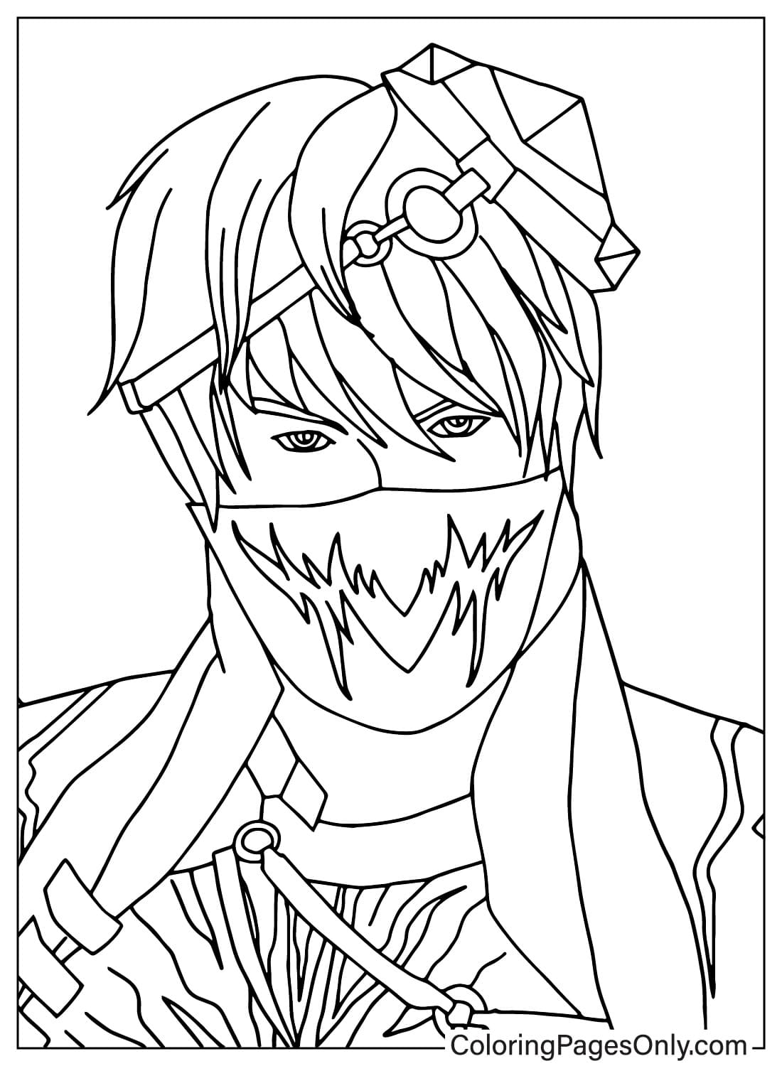 Free Fire Flaming Red Free Printable Coloring Pages