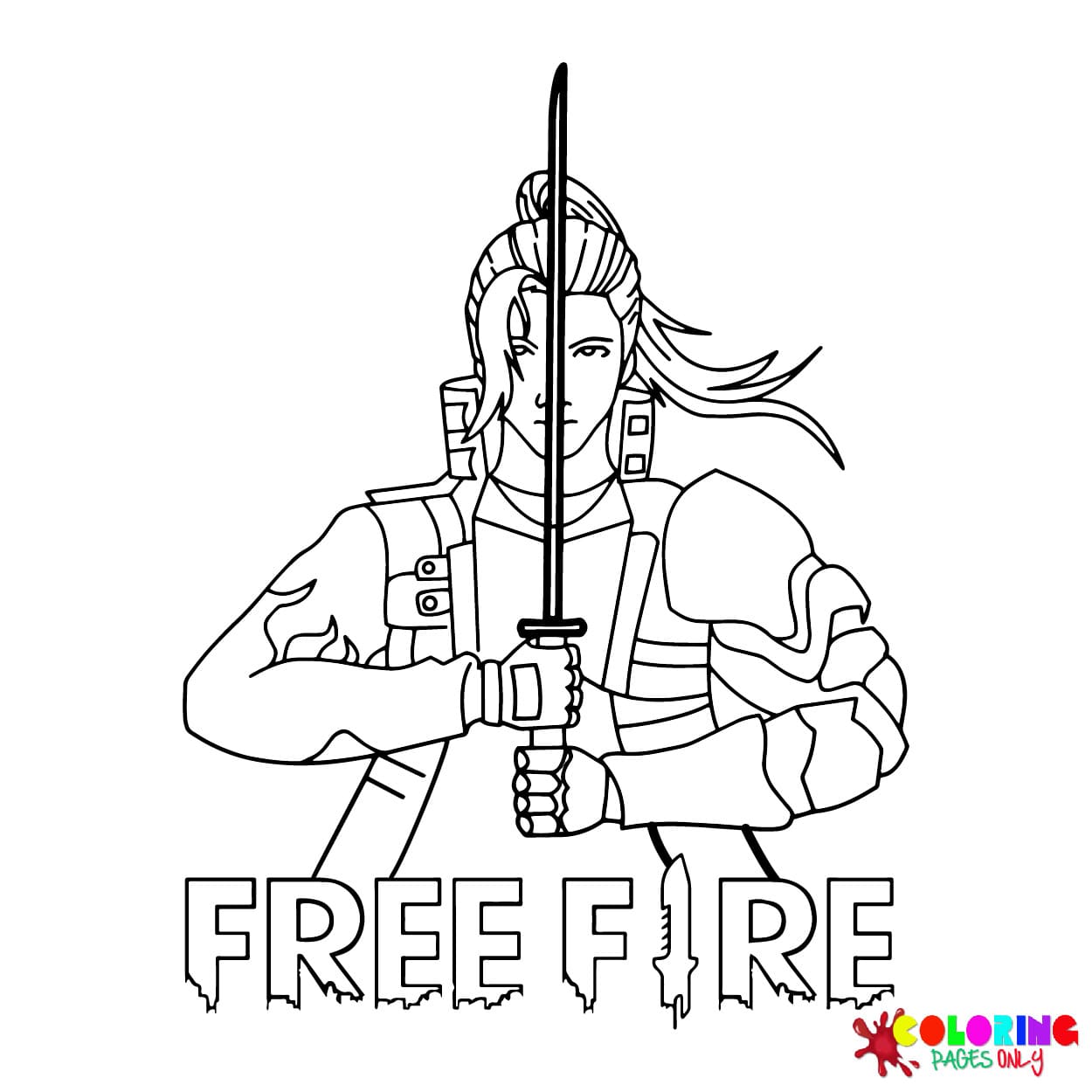 Desenhos para colorir do Free Fire