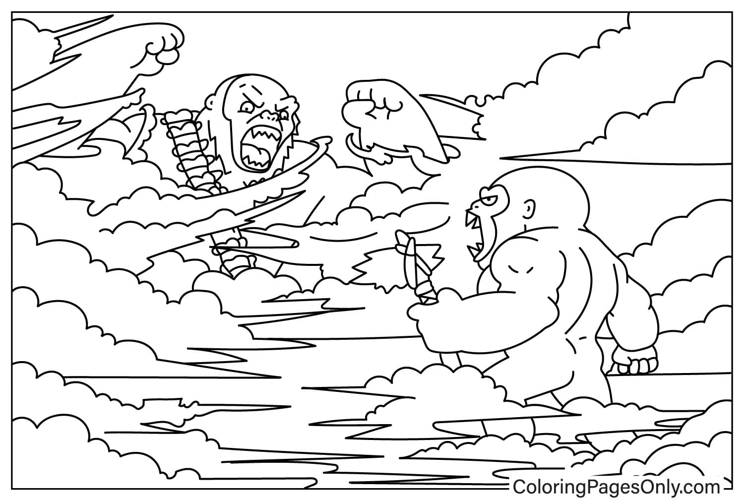 Dibujos Para Colorear De Godzilla Vs King Kong Pin En Daikaiju Dibujos Para Colorear De Godzilla Vs King Kong Pin En Daikaiju