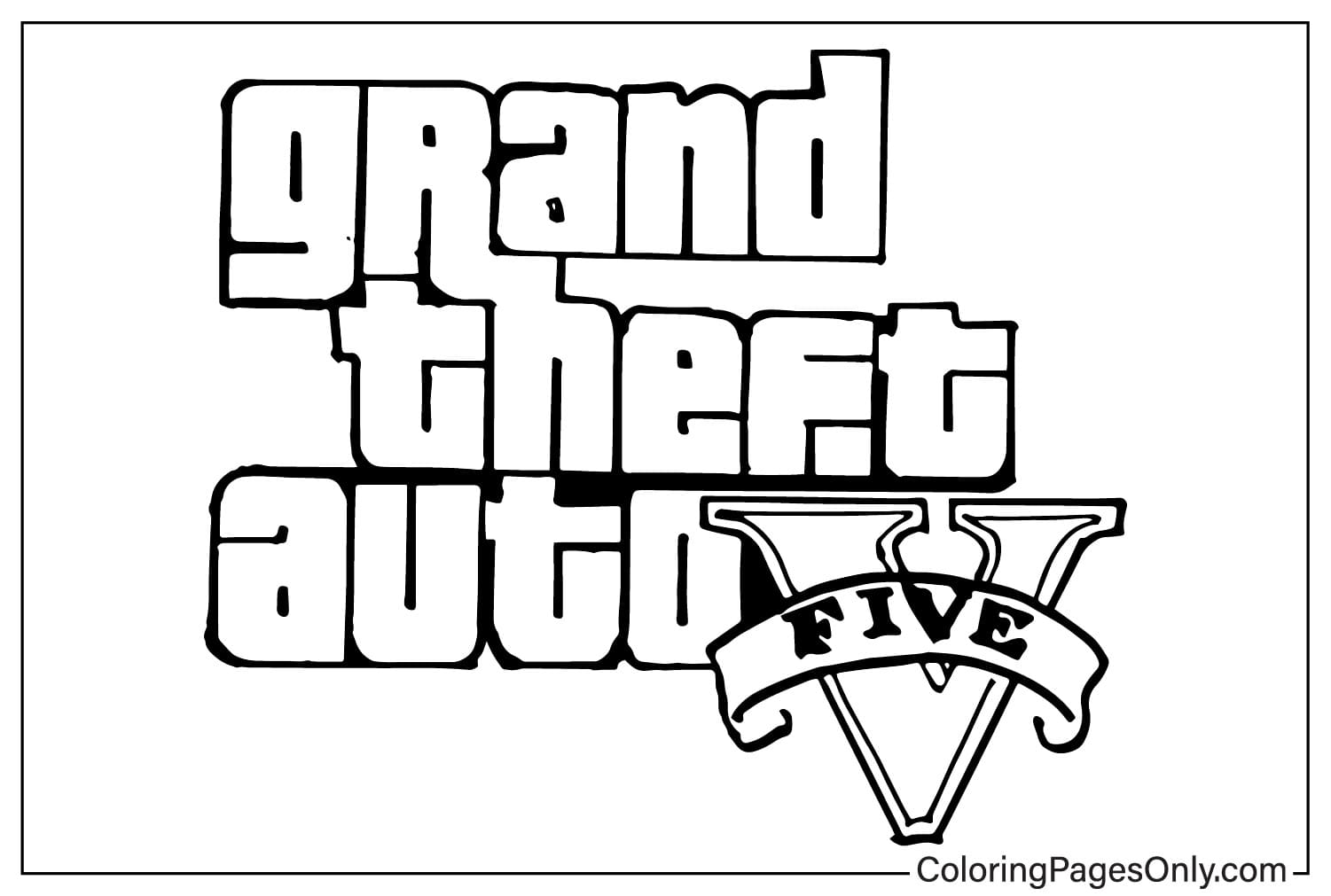 Grand Theft Auto V(GTA 5) 徽标 Grand Theft Auto V(GTA 5)