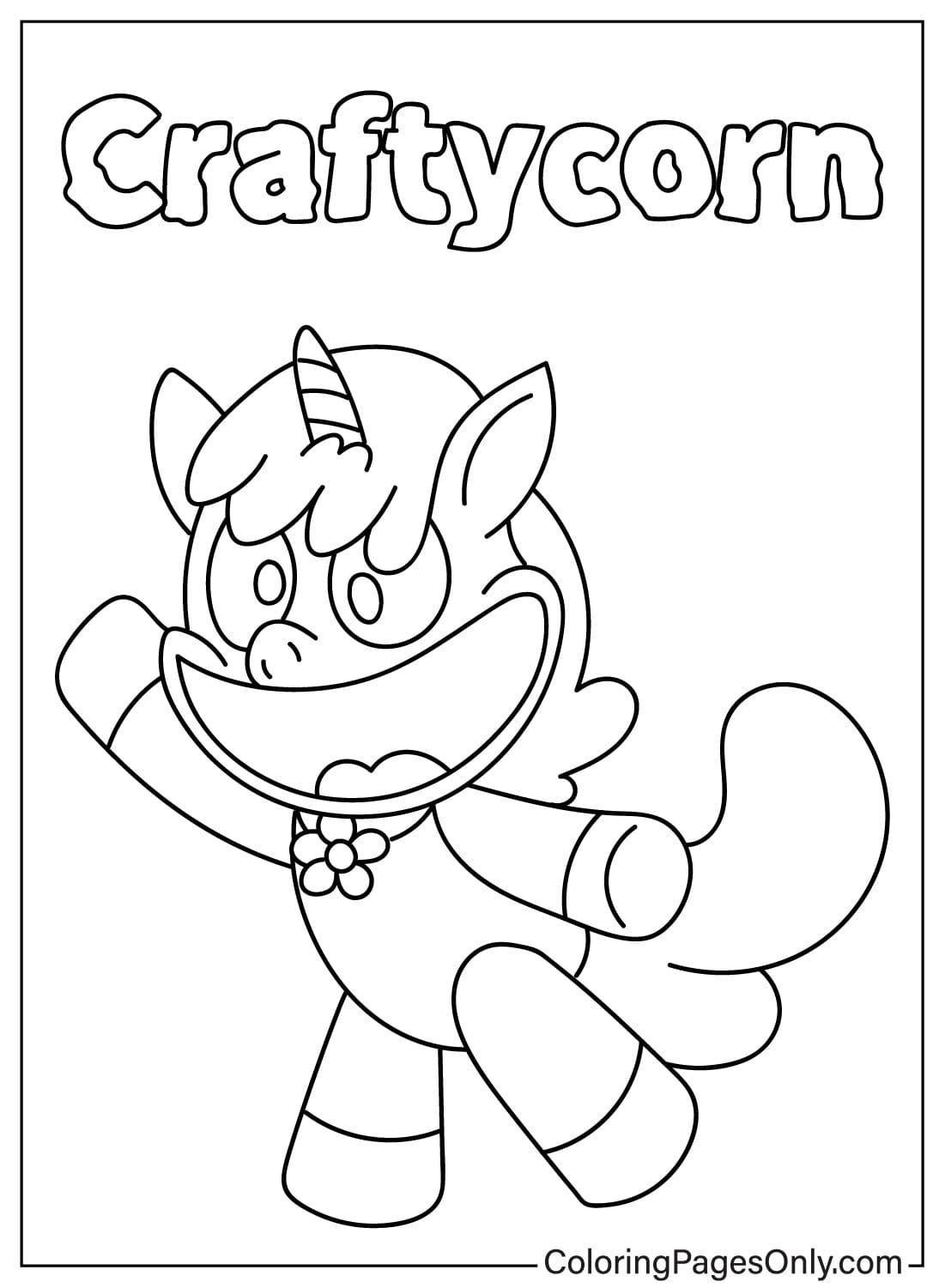 Images CraftyCorn Coloring Page from CraftyCorn