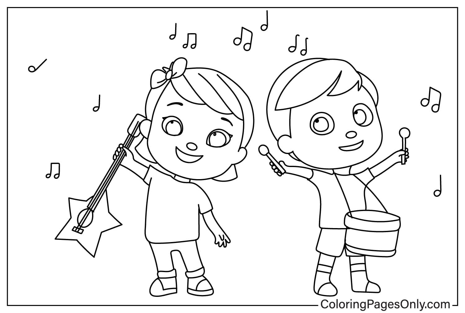 Mia and Jacus Play Musical Instruments from Little Baby Bum