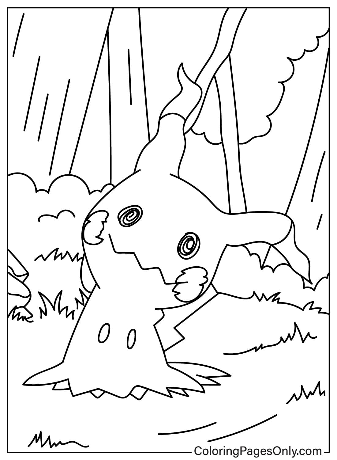 Mimikyu in the Forest from Mimikyu