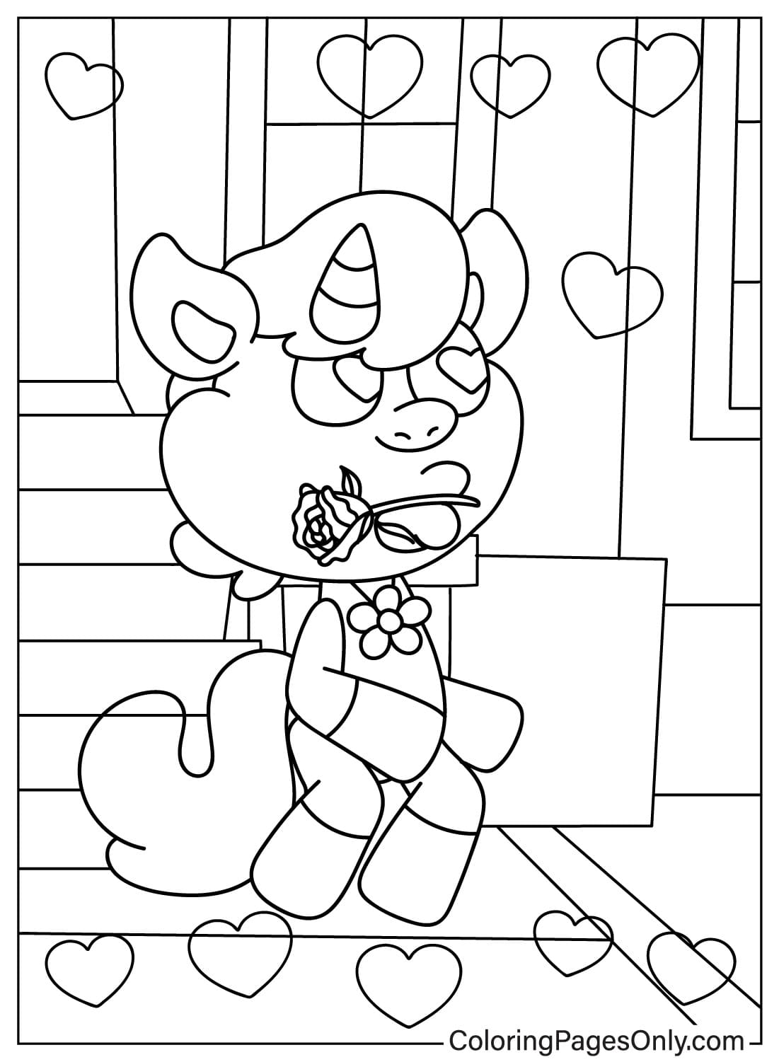 Pictures CraftyCorn Coloring Page from CraftyCorn