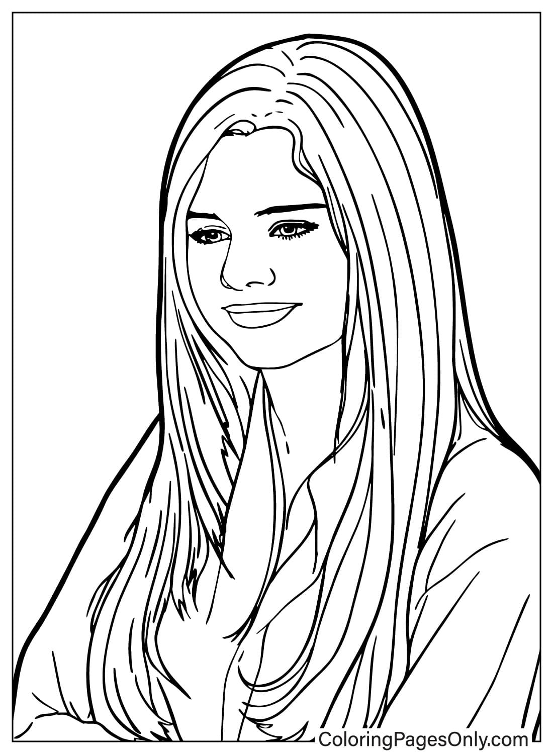 Pictures Selena Gomez Coloring Page from Selena Gomez