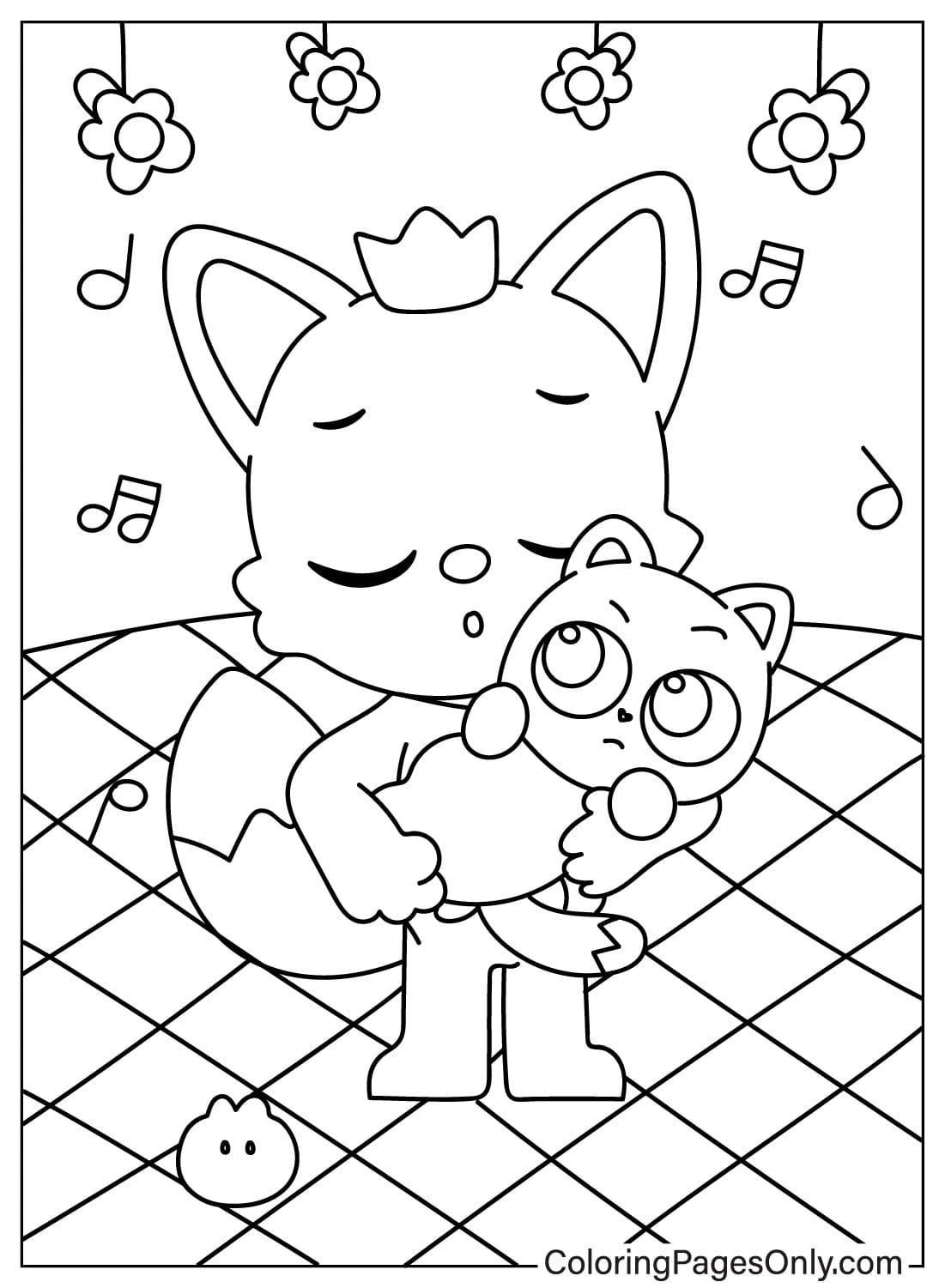 Pinkfong and Ninimo from Pinkfong