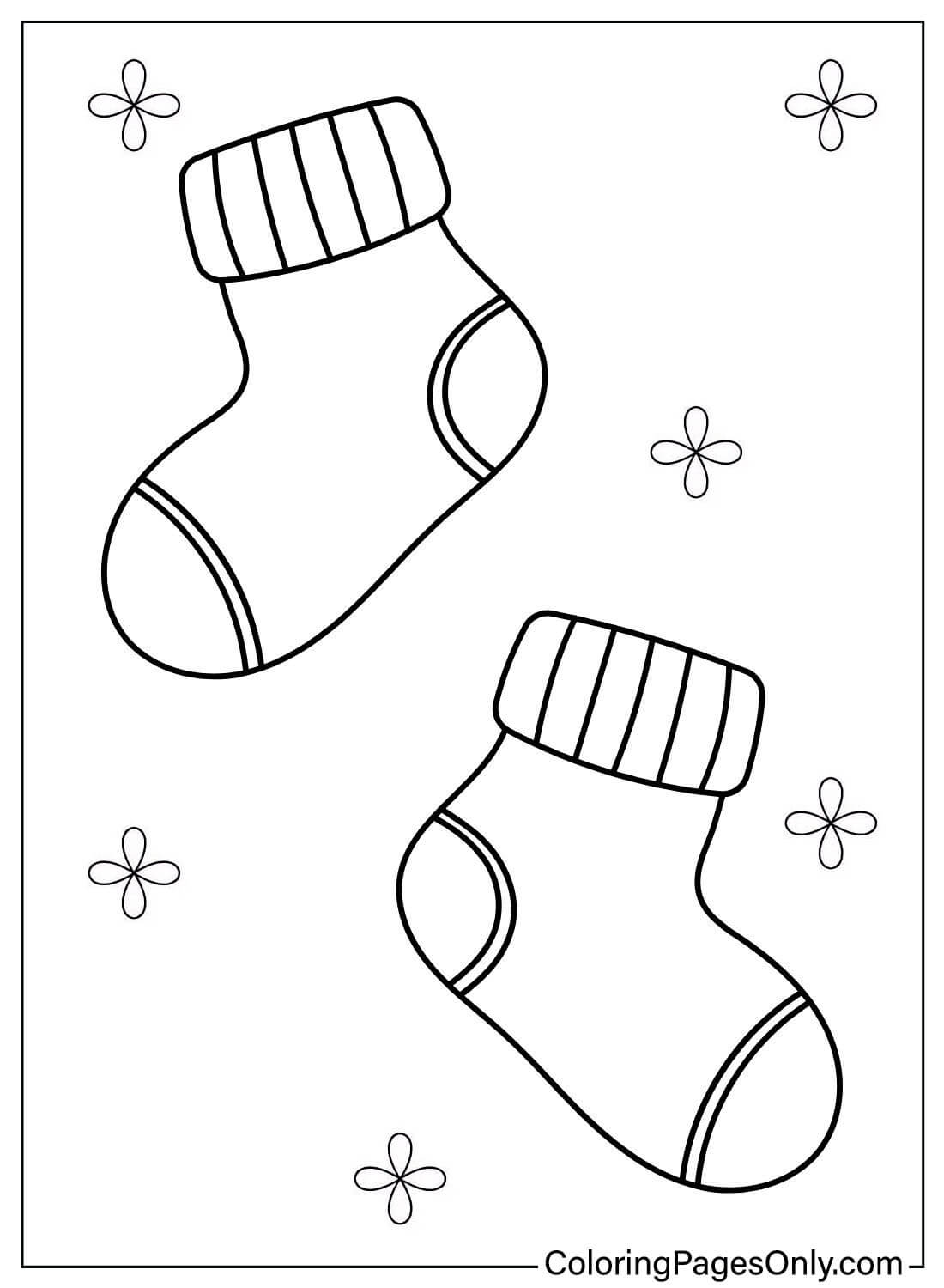 Цветная страница носков из Socks
