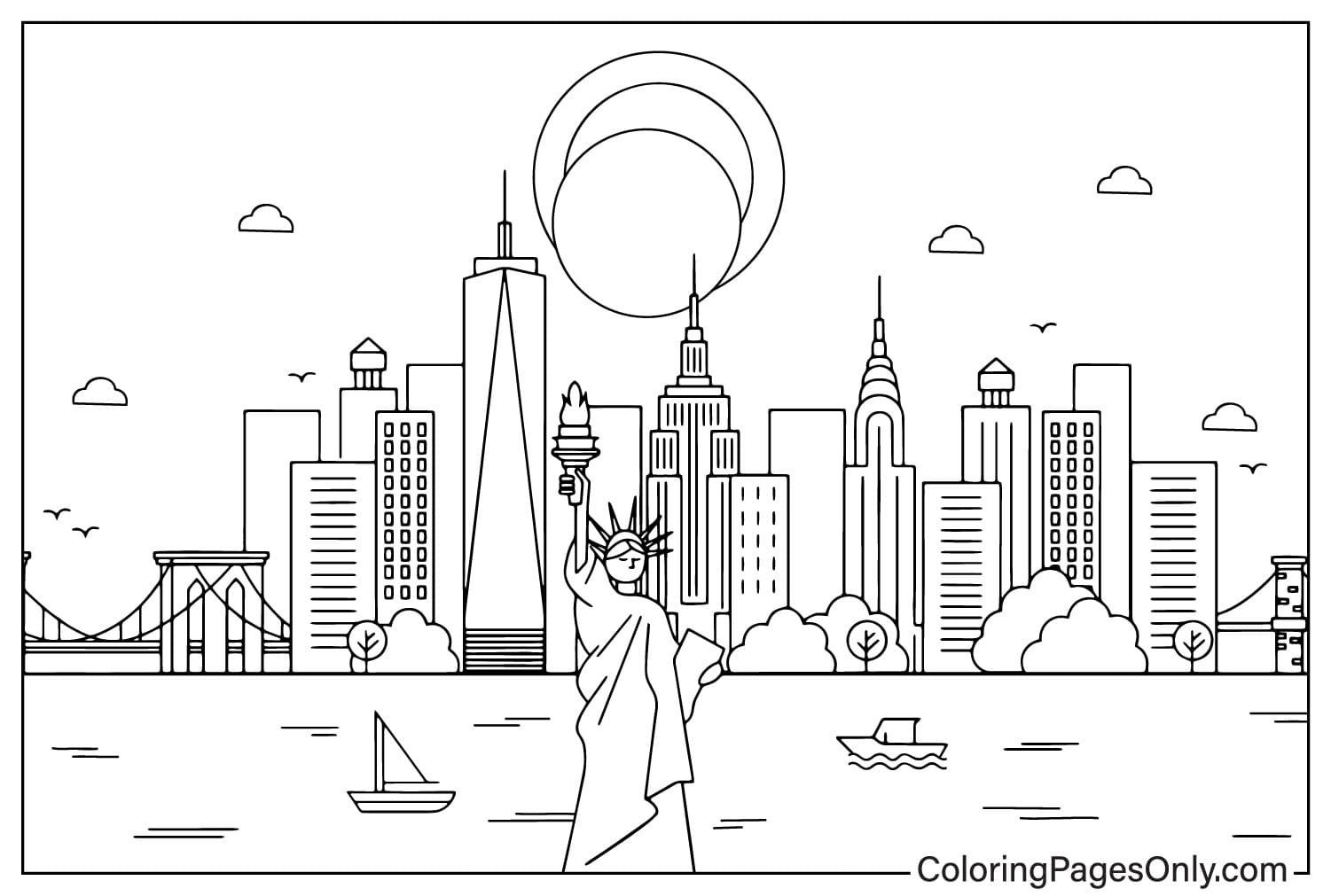 Solar Eclipse Coloring Book from Solar Eclipse