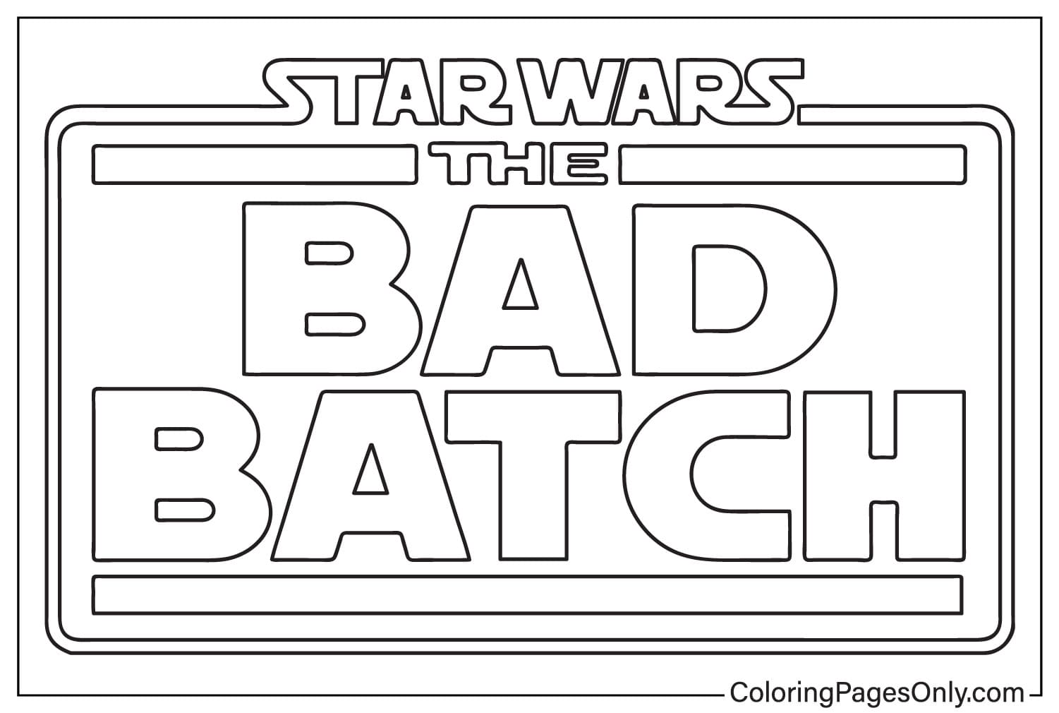 Logotipo da temporada de Star Wars The Bad Batch da 3ª temporada de Star Wars The Bad Batch