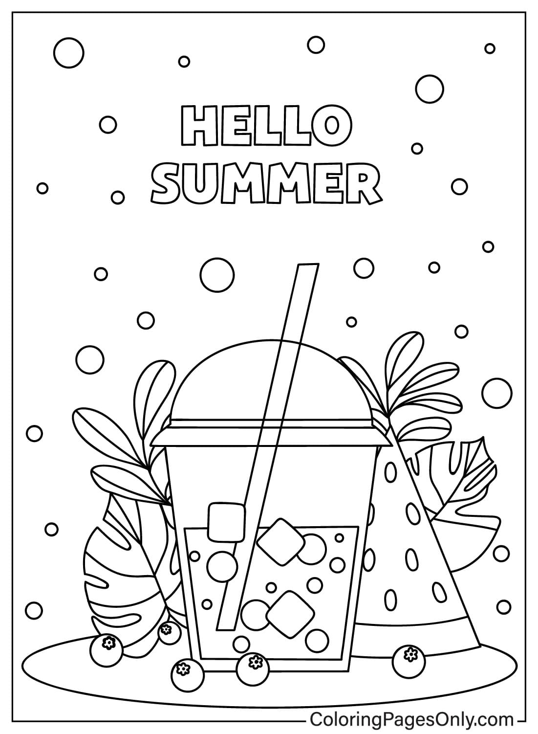 Bebida de verão do verão
