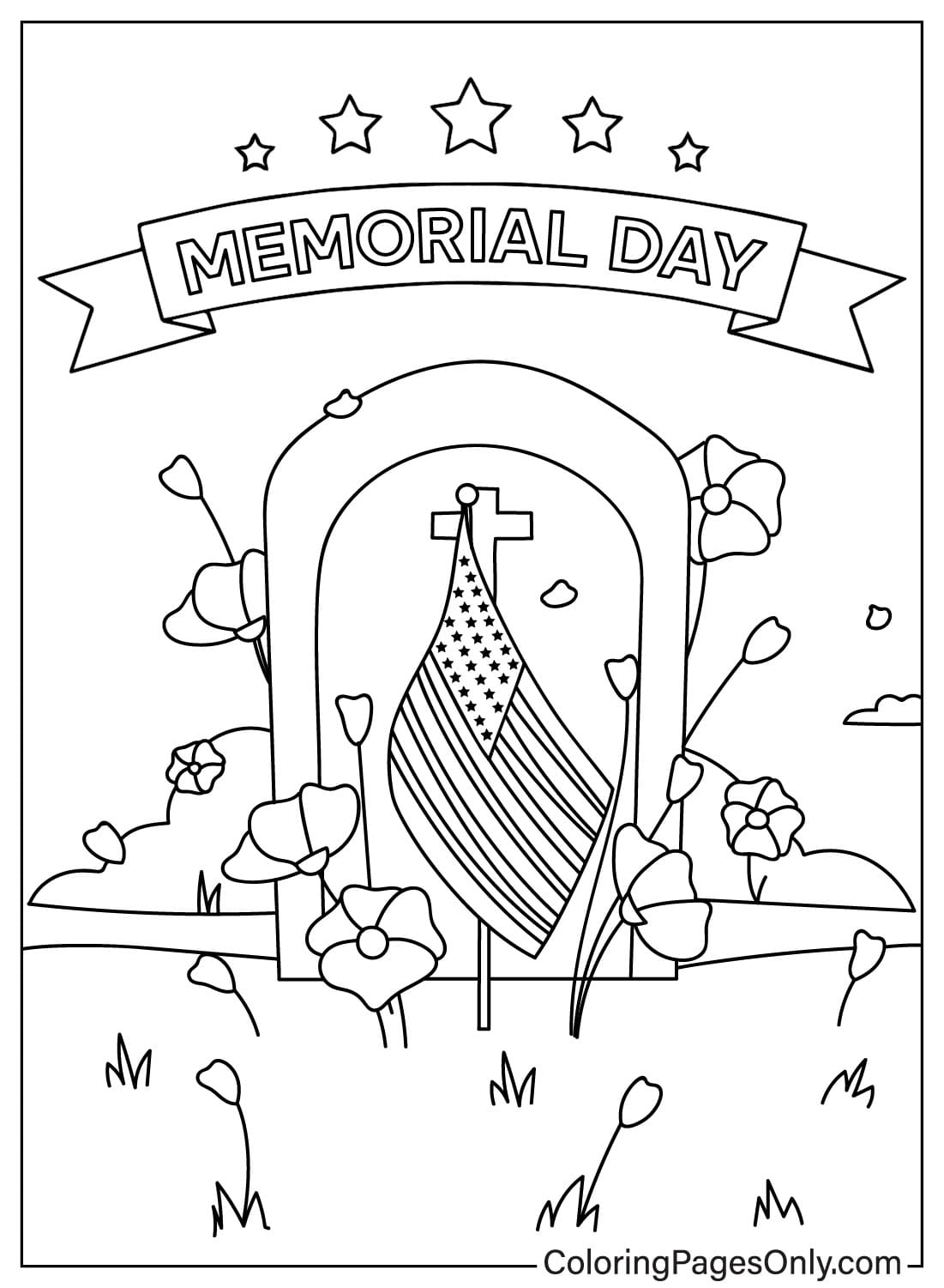 Verenigde Staten Memorial Day vanaf Memorial Day