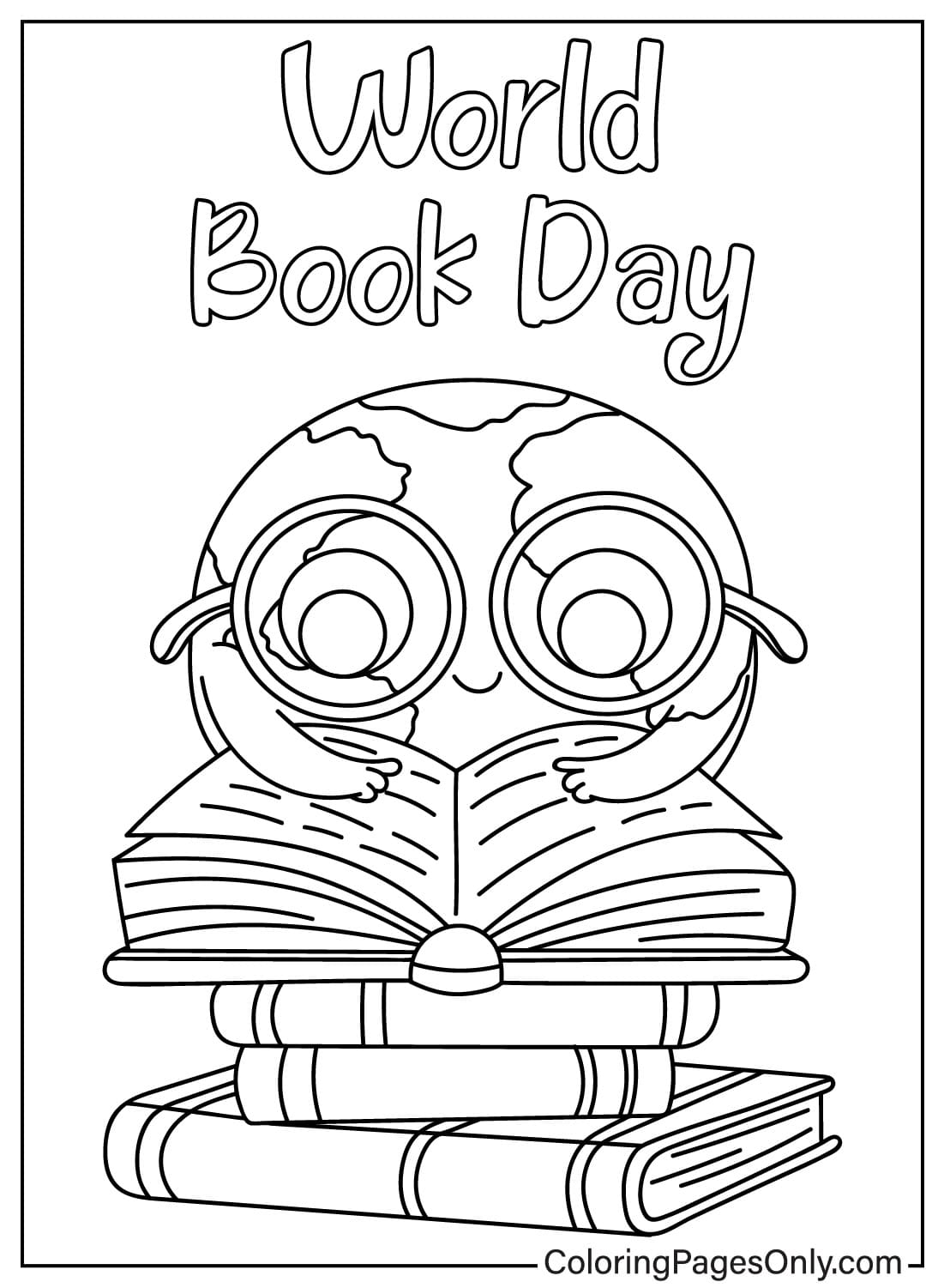 World Book Day Coloring Page from World Book Day