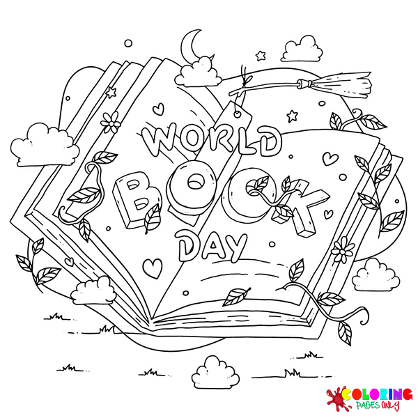 Desenhos para colorir do Dia Mundial do Livro