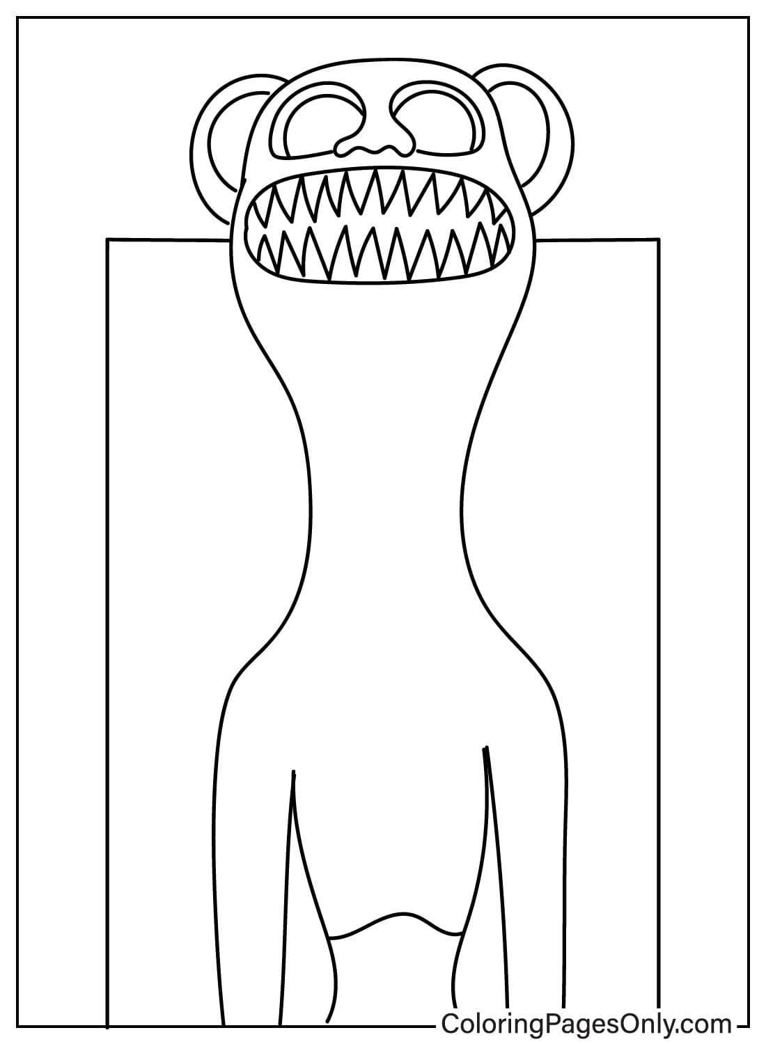 Zoonomaly Coloring Page for Preschoolers from Zoonomaly