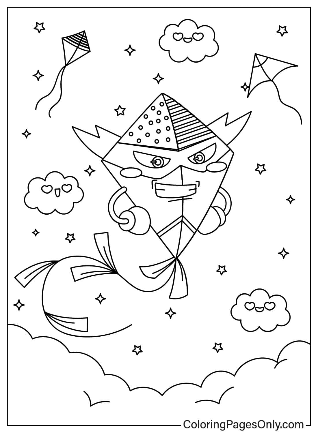 Angry Kite in the Starry Sky from Kite