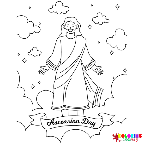Ascension Day Coloring Pages
