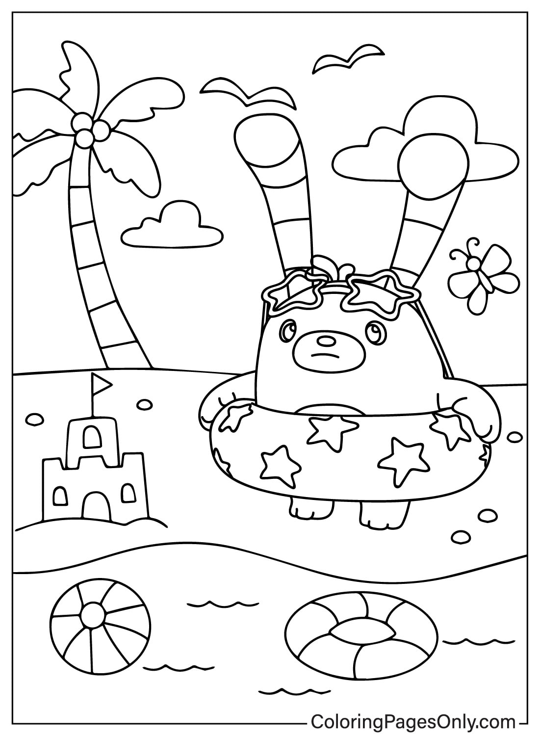 bozzly-goes-to-the-beach-free-printable-coloring-pages