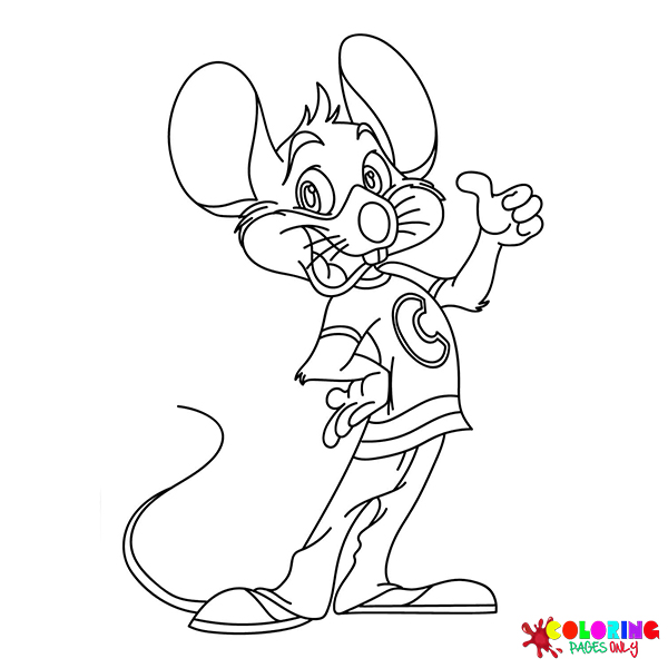 Chuck E. Cheese Coloring Pages