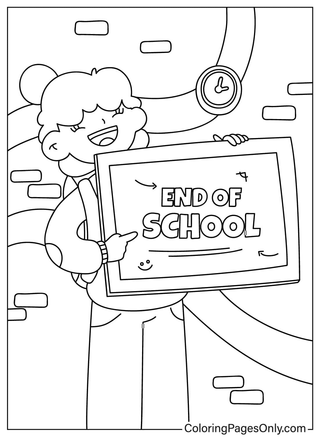 End Of School Year Free Printable Coloring Pages